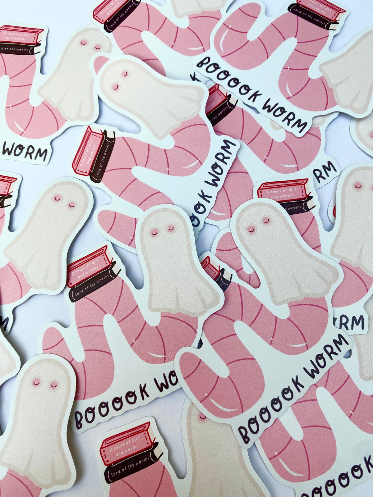 Vinyl Matte Sticker | Booook worm