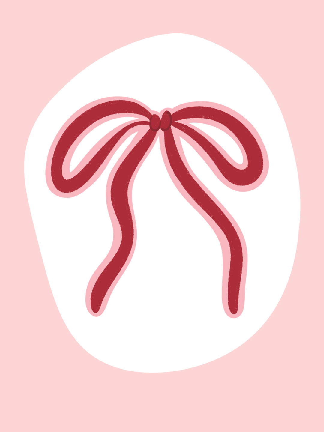 Vinyl Mini Sticker | Red Bow