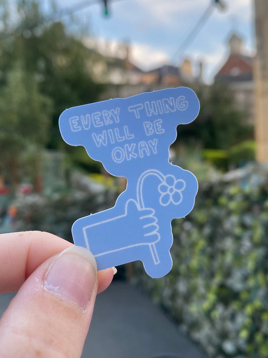 Vinyl Mini Sticker | Okay Flower