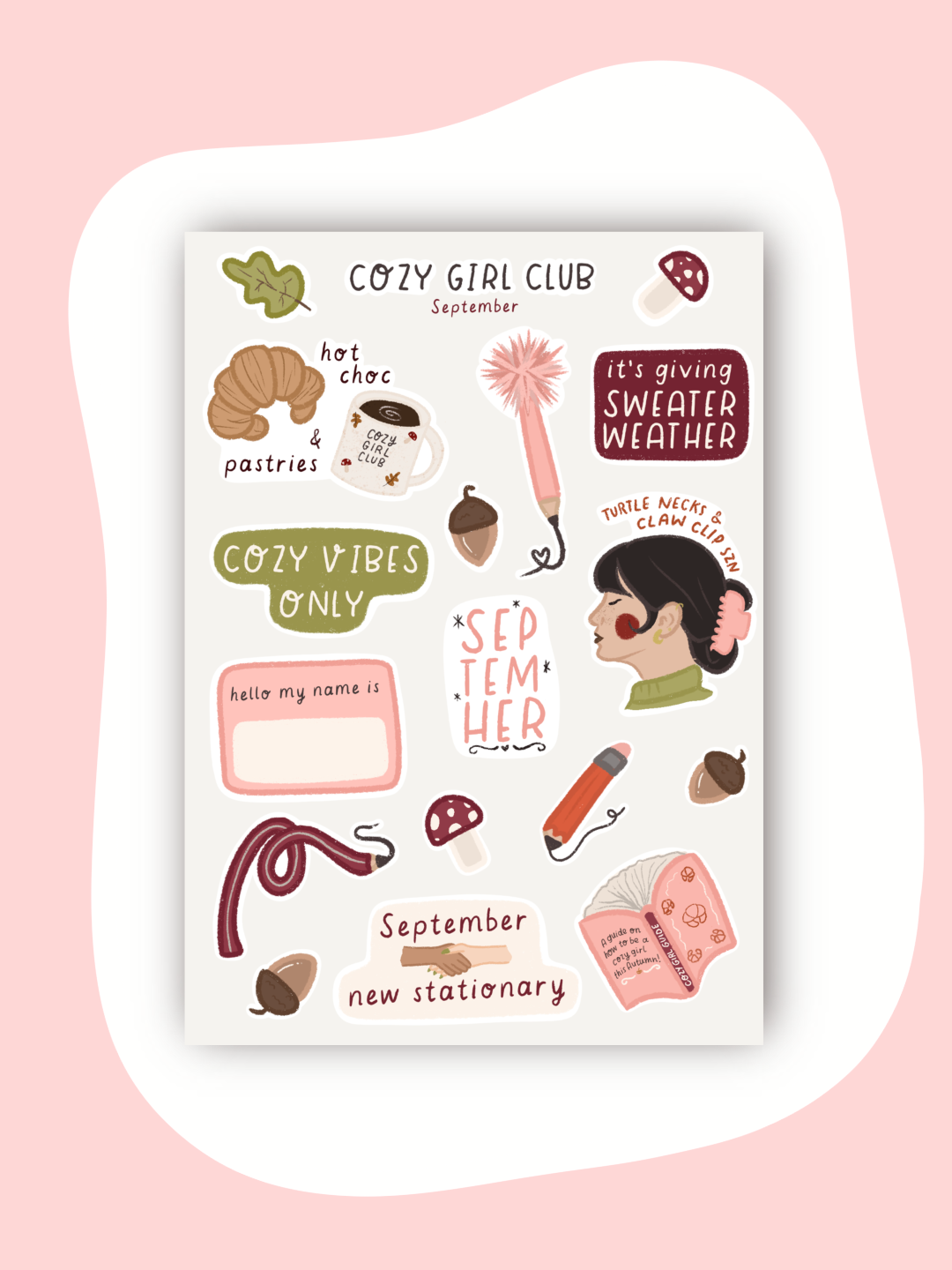 Sticker Sheet | COZY GIRLS CLUB