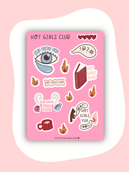 Sticker Sheet | HOT GIRLS
