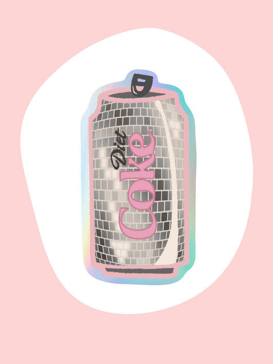 Vinyl Mini Sticker | DIET COKE GIRLY