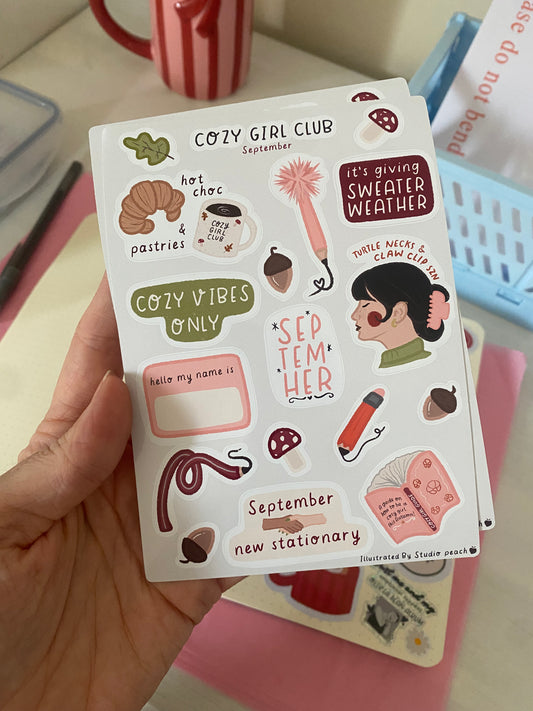 Sticker Sheet | COZY GIRLS CLUB