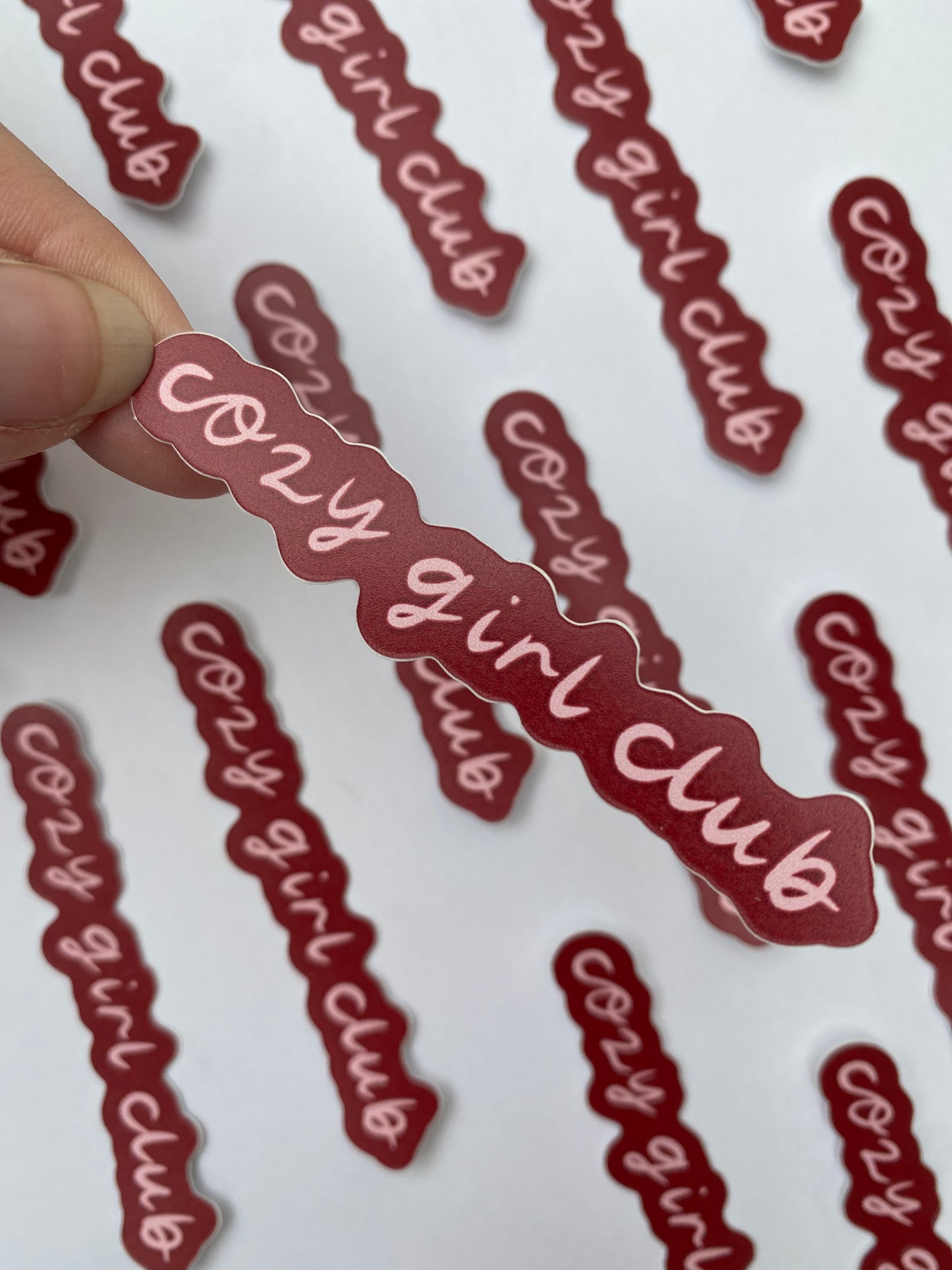 Vinyl Matte Sticker | Cozy Girl Club