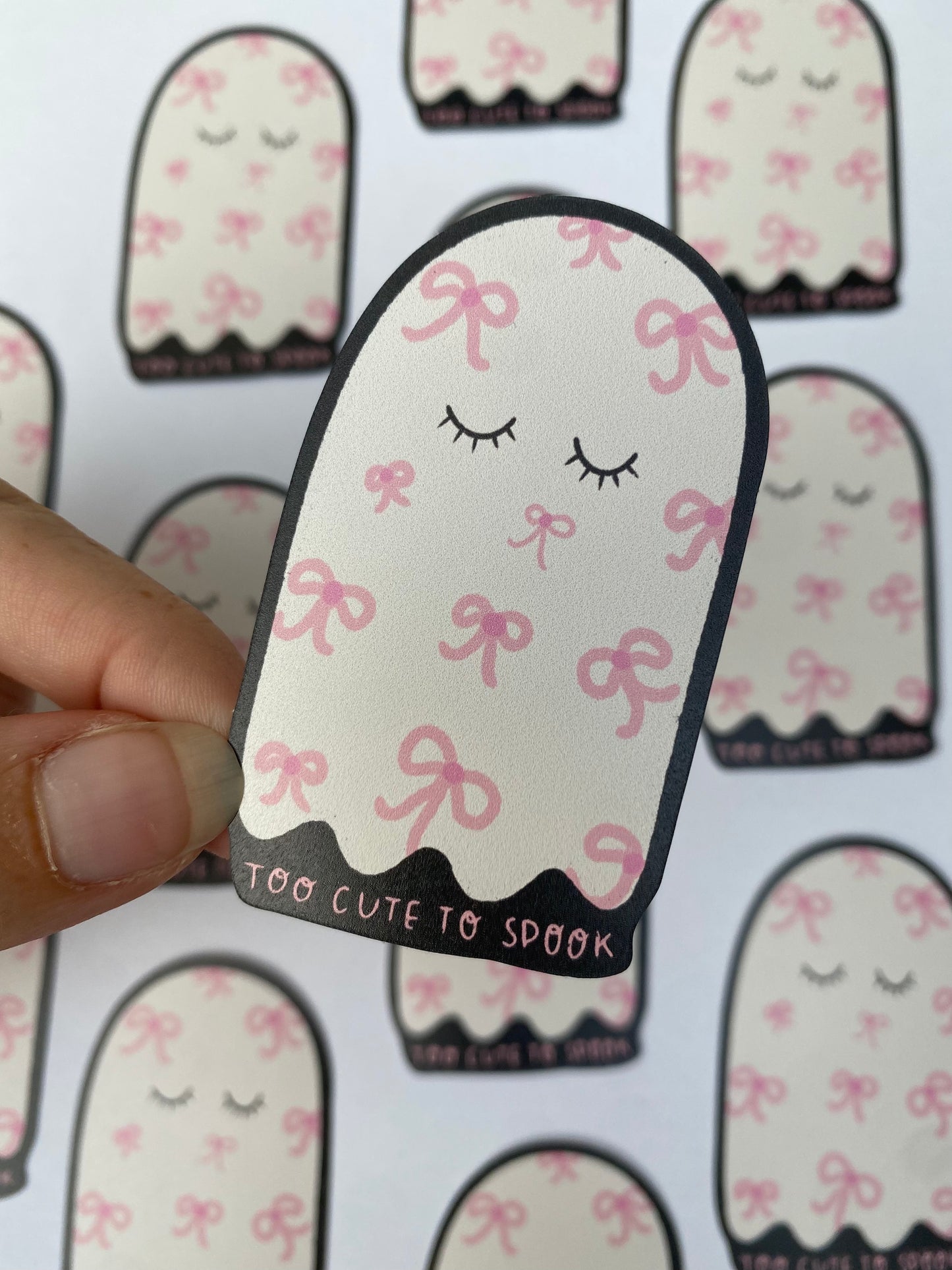 Vinyl Matte Sticker | Too Cute Ghost