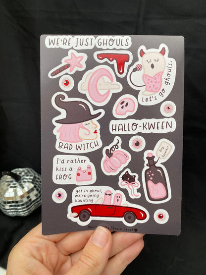 Halloween Sticker Sheet | WE’RE JUST GHOULS